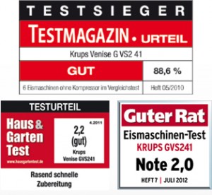 Krups G VS2 41 Testauszeichnungen